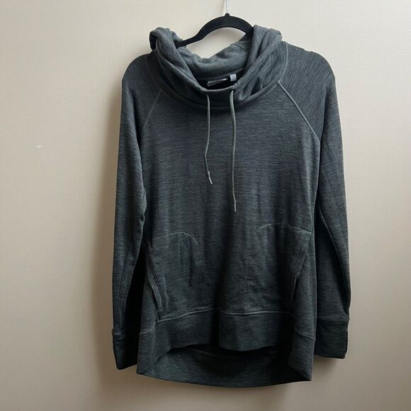 Athleta Women Pullover Hooded Sweatshirt Size Small Olive Green - Picture 1 of 4